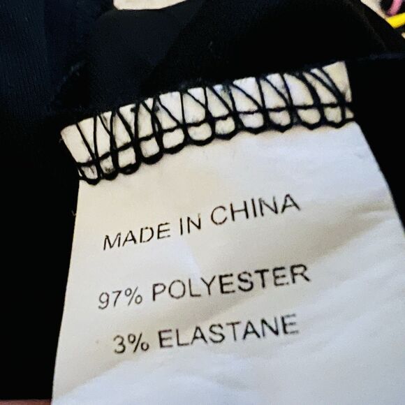 Gorgeous Simplee Black & Pink Floral Long Flowy Maxi Dress - Size Small - Picture 9 of 10